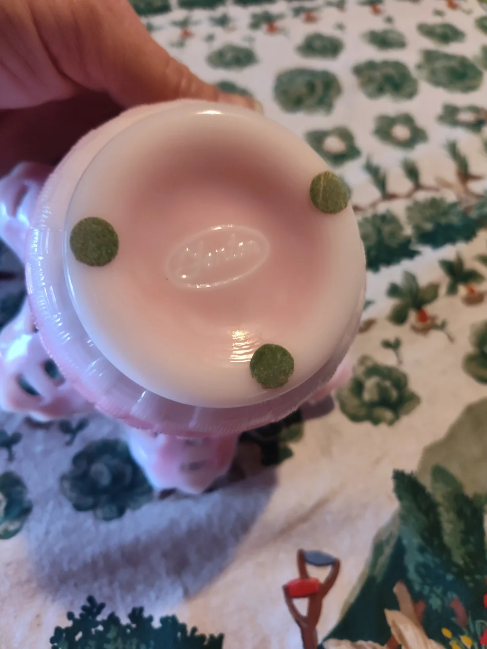 Fenton Pink Rosalina Ruffled Glass Bowl - Home Accents